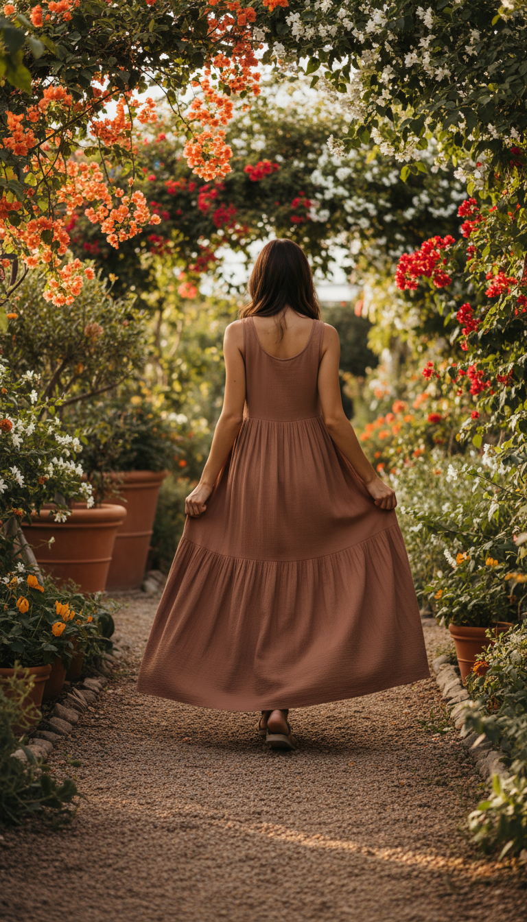 Sandstone Maxi Dress in use