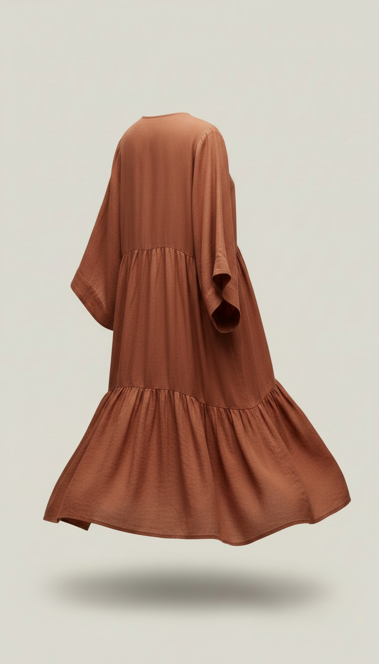 Alternate angle view of Terracotta Midi Dress