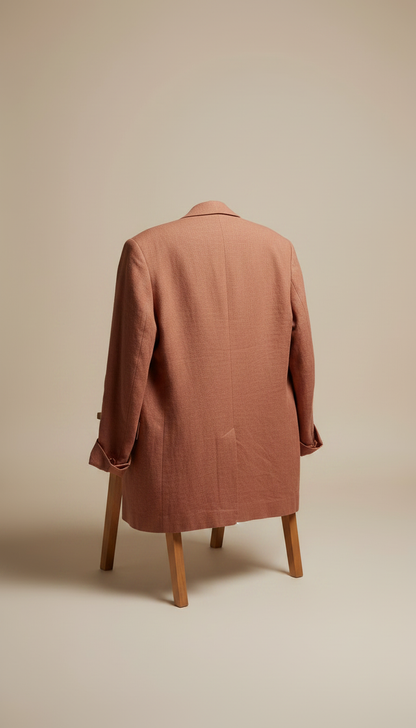 Alternate angle view of Terracotta Rose Relaxed Blazer